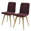 Studio Copenhagen Chaises rembourrées Loca (lot de 2) - Tissu Muya : Aubergine -Chaises Boutique 1000005342 210706 11394100002 IMAGE P000000001000005342