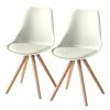 Mørteens Chaise Lindhom - Blanc - Lot de 2
