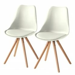 Mørteens Chaise Lindhom - Blanc - Lot de 2