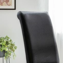 Ars Natura Chaises capitonnées Nello II (lot de 2) - Noir -Chaises Boutique 1000008481 180808 14550510 GALLERYIMAGES P000000001000008481