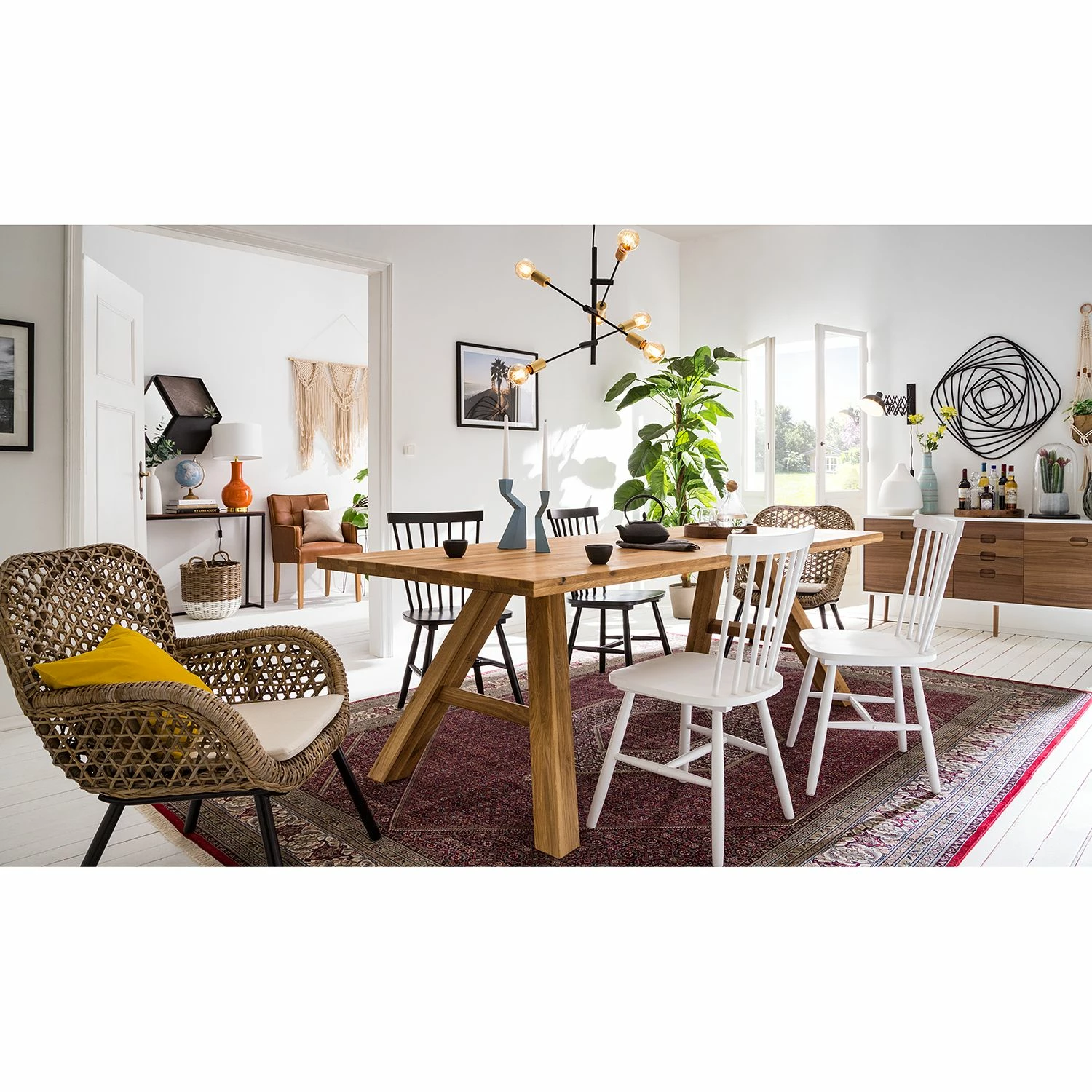 Mørteens Chaises Jalenas (lot de 2) - Blanc 4 Mørteens Chaises Jalenas (lot de 2) - Blanc – Image 2