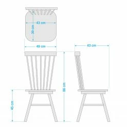 Mørteens Chaises Jalenas (lot de 2) - Blanc 35 Mørteens Chaises Jalenas (lot de 2) - Blanc -Chaises Boutique 1000015691 201013 14324900017 SKETCH DETAILS P000000001000015691 sketch