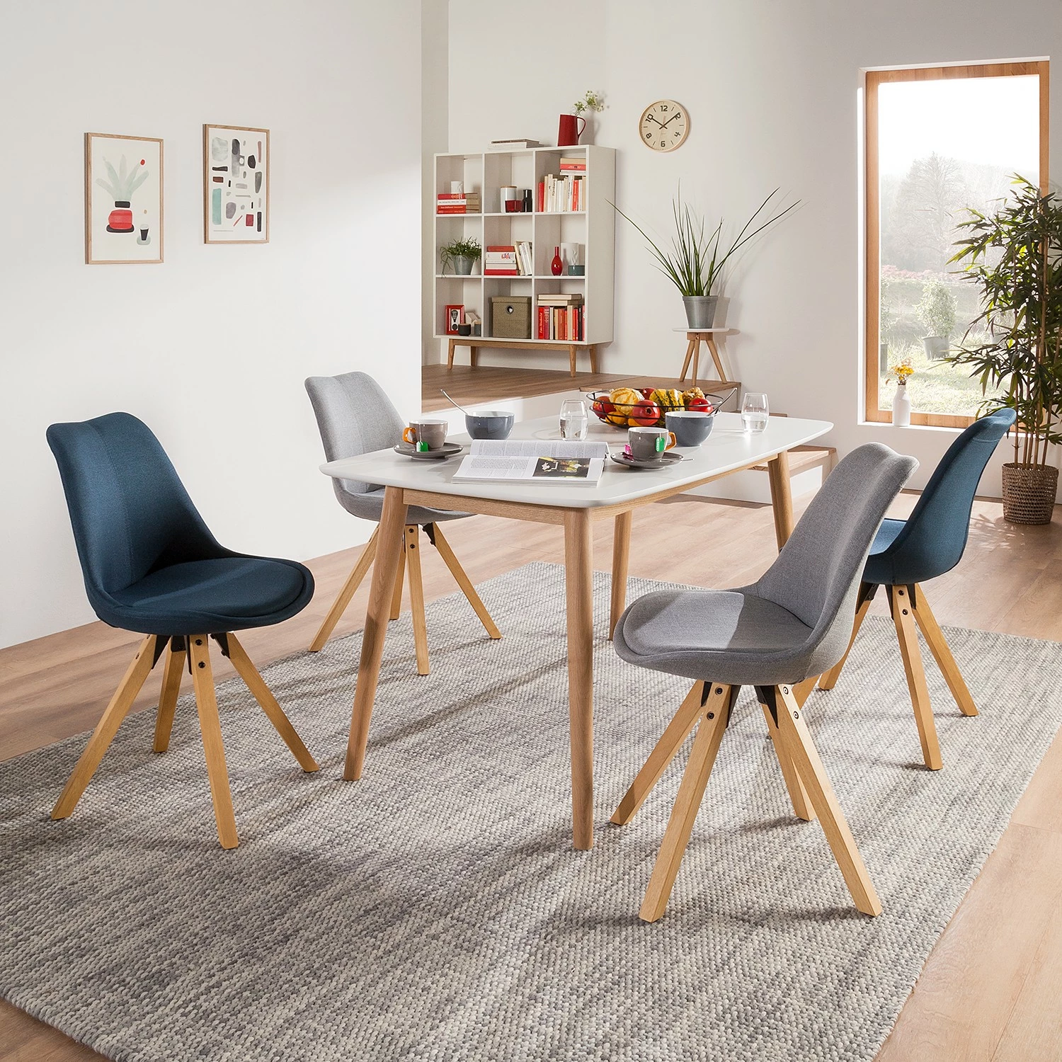 Mørteens Chaises capitonnées Aledas II - Tissu Cors: Granite - Lot de 2 5 Mørteens Chaises capitonnées Aledas II - Tissu Cors: Granite - Lot de 2 – Image 3