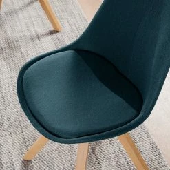 Mørteens Chaises capitonnées Aledas II - Tissu Cors: Bleu jean - Lot de 2 -Chaises Boutique 1000015960 190619 18132100007 GALLERYIMAGES P000000001000015960