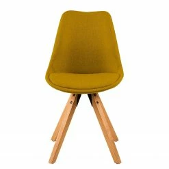 Mørteens Chaises capitonnées Aledas II - Tissu Cors: Jaune curry - Lot de 2 -Chaises Boutique 1000015961 201008 06201700029 DETAILS P000000001000015961