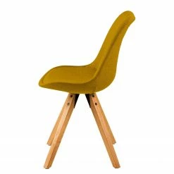 Mørteens Chaises capitonnées Aledas II - Tissu Cors: Jaune curry - Lot de 2 -Chaises Boutique 1000015961 201008 06202100031 DETAILS P000000001000015961