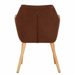 Mørteens Chaises à accoudoirs Nicholas - Cuir synthétique Aken: Marron vintage - 1 chaise -Chaises Boutique 1000016017 200609 13010900034 DETAILS P000000001000016017