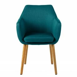 Mørteens Chaises à accoudoirs Nicholas - Tissu Cors: Pétrole - 1 chaise -Chaises Boutique 1000016020 201008 06204300056 DETAILS P000000001000016020