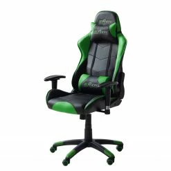 Home24office Chaise de bureau mcRacer II - Noir / Vert