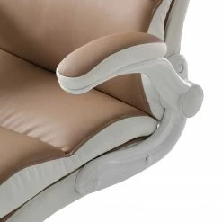 Home24office Fauteuil de direction Loipo II - Imitation cuir - Macchiato / Blanc 27 Home24office Fauteuil de direction Loipo II - Imitation cuir - Macchiato / Blanc -Chaises Boutique 1000035445 200930 14011000006 DETAILS P000000001000035445