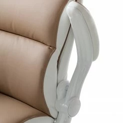 Home24office Fauteuil de direction Loipo II - Imitation cuir - Macchiato / Blanc 28 Home24office Fauteuil de direction Loipo II - Imitation cuir - Macchiato / Blanc -Chaises Boutique 1000035445 200930 14011200007 DETAILS P000000001000035445
