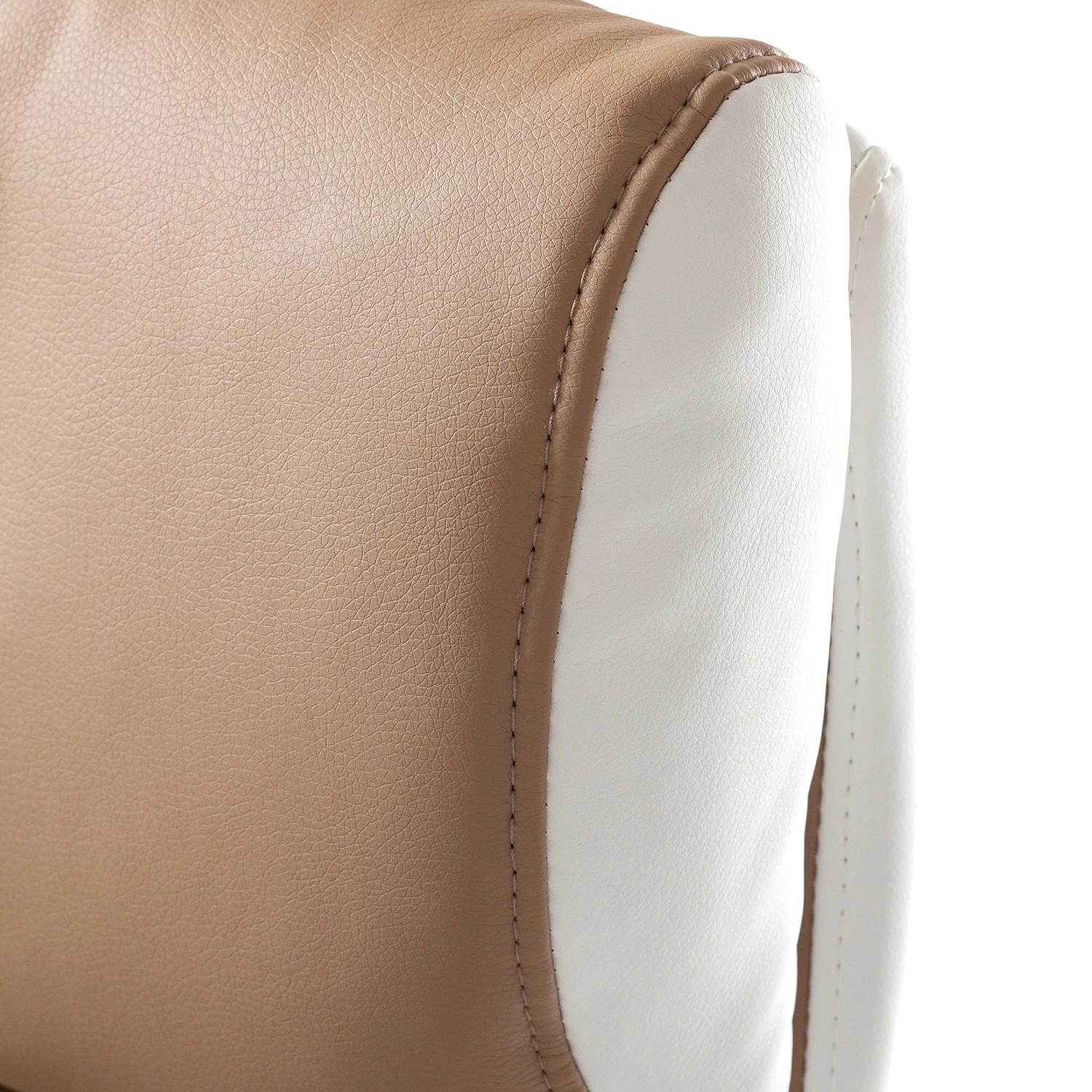 Home24office Fauteuil de direction Loipo II - Imitation cuir - Macchiato / Blanc 13 Home24office Fauteuil de direction Loipo II - Imitation cuir - Macchiato / Blanc – Image 11