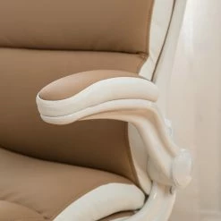 Home24office Fauteuil de direction Loipo II - Imitation cuir - Macchiato / Blanc 34 Home24office Fauteuil de direction Loipo II - Imitation cuir - Macchiato / Blanc -Chaises Boutique 1000035445 201012 11053200004 DETAILS P000000001000035445