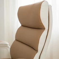 Home24office Fauteuil de direction Loipo II - Imitation cuir - Macchiato / Blanc 31 Home24office Fauteuil de direction Loipo II - Imitation cuir - Macchiato / Blanc -Chaises Boutique 1000035445 201012 11053300005 DETAILS P000000001000035445