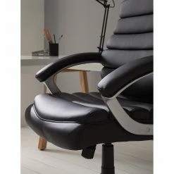 Home24office Fauteuil de direction Hatley - Imitation cuir - Noir -Chaises Boutique 1000035447 200819 06095600004 DETAILS P000000001000035447