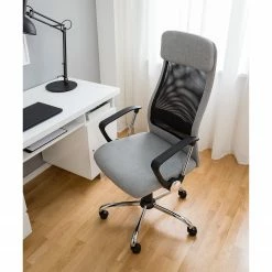 Furnitive Chaise de bureau Laviano - Gris / Noir -Chaises Boutique 1000035472 201012 11153000010 MOOD DETAILS P000000001000035472 mood