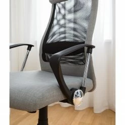 Furnitive Chaise de bureau Laviano - Gris / Noir -Chaises Boutique 1000035472 201012 11153400015 DETAILS P000000001000035472