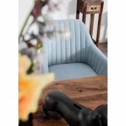 Mørteens Chaise à accoudoirs Ermelo I - rotatif - Tissu / Chêne massif - Bleu clair - 1 set -Chaises Boutique 1000040294 191121 09464700014 DETAILS P000000001000040294