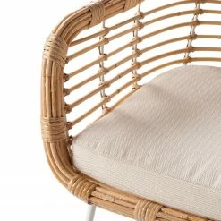 Eva Padberg Collection Chaise Garston (avec coussin d'assise) - Rotin / Métal - Rotin / Blanc -Chaises Boutique 1000050849 190812 13025000005 DETAILS P000000001000050849
