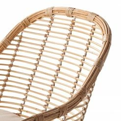 Eva Padberg Collection Chaise Garston (avec coussin d'assise) - Rotin / Métal - Rotin / Blanc -Chaises Boutique 1000050849 190812 13025100007 DETAILS P000000001000050849