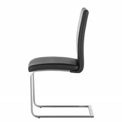 Fredriks Chaises cantilever Augusta I (lot de 2) - Cuir Aude: Noir - Sans accoudoirs -Chaises Boutique 1000064492 190617 09323800012 GALLERYIMAGES P000000001000064492