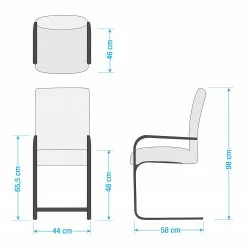 Fredriks Chaises cantilever Augusta I (lot de 2) - Cuir Aude: Créme - Avec accoudoirs 21 Fredriks Chaises cantilever Augusta I (lot de 2) - Cuir Aude: Créme - Avec accoudoirs -Chaises Boutique 1000064496 200610 13273700041 SKETCH DETAILS P000000001000064496 sketch