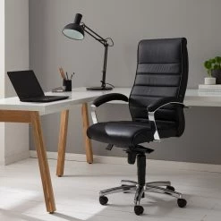 Topstar Fauteuil de direction TD Luxe - Revêtement en cuir véritable - Noir -Chaises Boutique 1000096490 200819 06100600011 MOOD DETAILS P000000001000096490 mood