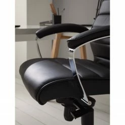 Topstar Fauteuil de direction TD Luxe - Revêtement en cuir véritable - Noir -Chaises Boutique 1000096490 200819 06100700012 DETAILS P000000001000096490