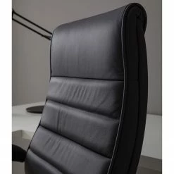 Topstar Fauteuil de direction TD Luxe - Revêtement en cuir véritable - Noir -Chaises Boutique 1000096490 200819 06100900013 DETAILS P000000001000096490
