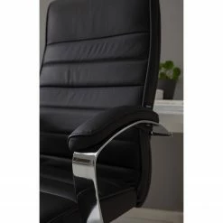 Topstar Fauteuil de direction TD Luxe - Revêtement en cuir véritable - Noir -Chaises Boutique 1000096490 200819 06100900014 DETAILS P000000001000096490