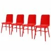 Tenzo Chaises Terrence (lot de 4) - Rouge