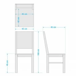 Wolf-Möbel Chaises Goa (lot de 2 chaises) - Multicolore -Chaises Boutique 1000104010 201013 14332800046 SKETCH DETAILS P000000001000104010 sketch
