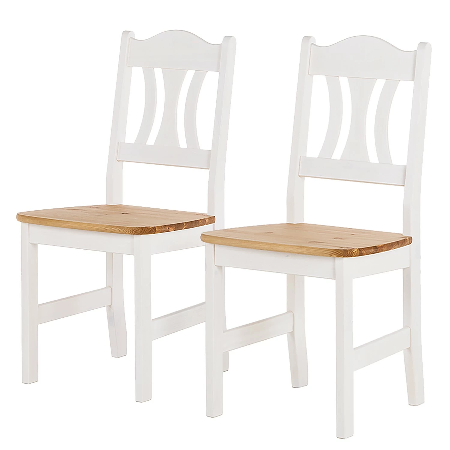 Chaises Bastide (lot de 2) - Epicéa blanc / Epicéa lessivé 3 Chaises Bastide (lot de 2) - Epicéa blanc / Epicéa lessivé