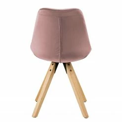 Mørteens Chaises capitonnées Aledas IV - Rose vieilli - Beige - Lot de 2 -Chaises Boutique 1000112670 181115 13225211 GALLERYIMAGES P000000001000112670