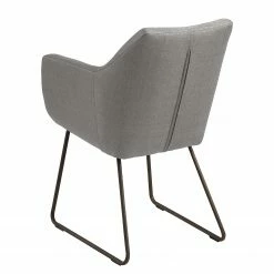 Mørteens Chaise à accoudoirs Nicholas IV - Tissu / Métal - Granit / gris-brun antique 22 Mørteens Chaise à accoudoirs Nicholas IV - Tissu / Métal - Granit / gris-brun antique -Chaises Boutique 1000112681 201008 06225700191 DETAILS P000000001000112681