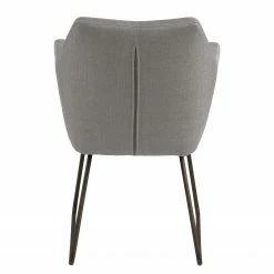 Mørteens Chaise à accoudoirs Nicholas IV - Tissu / Métal - Granit / gris-brun antique 23 Mørteens Chaise à accoudoirs Nicholas IV - Tissu / Métal - Granit / gris-brun antique -Chaises Boutique 1000112681 201008 06225800192 DETAILS P000000001000112681