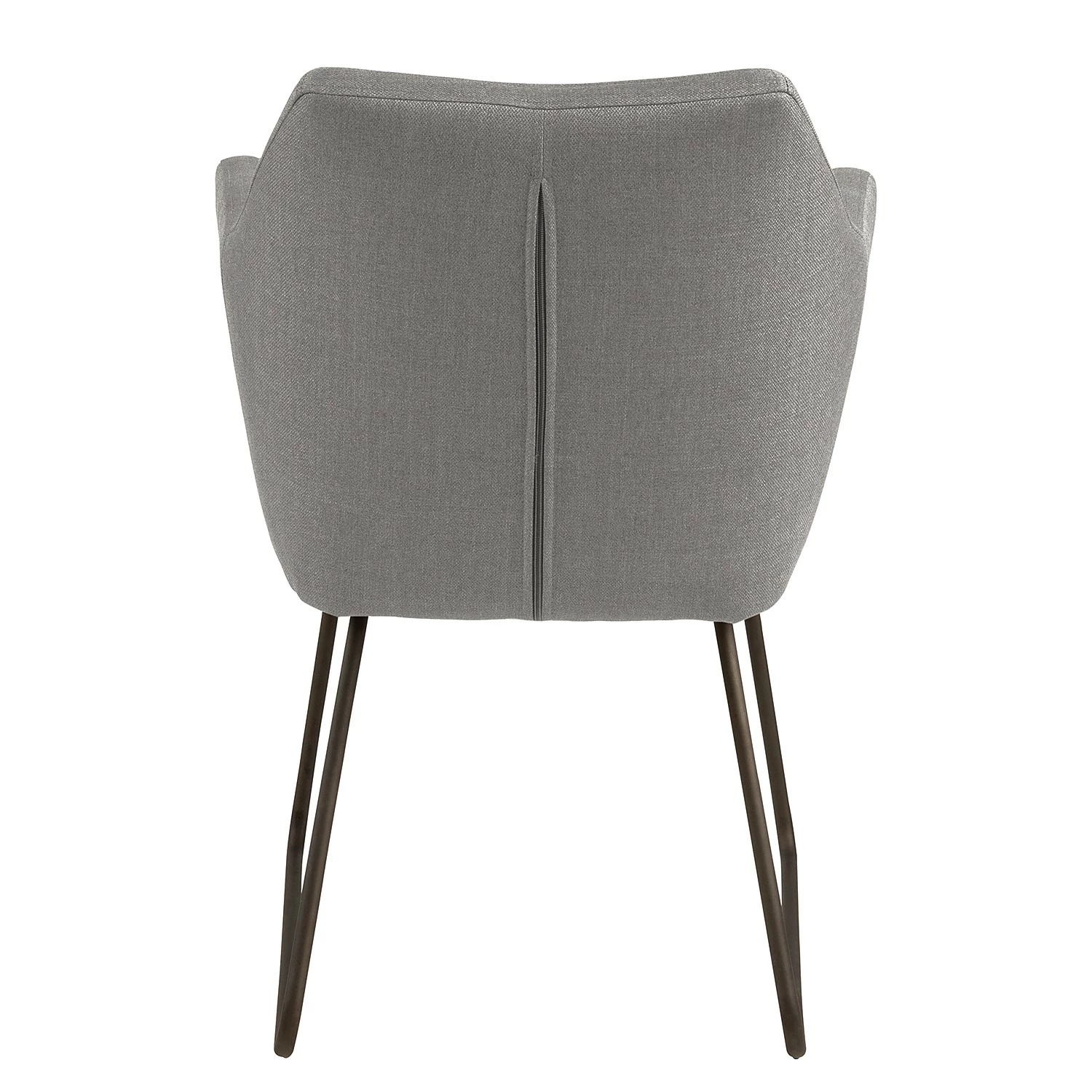 Mørteens Chaise à accoudoirs Nicholas IV - Tissu / Métal - Granit / gris-brun antique 9 Mørteens Chaise à accoudoirs Nicholas IV - Tissu / Métal - Granit / gris-brun antique – Image 7