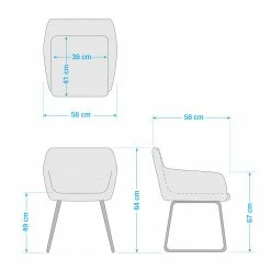 Mørteens Chaise à accoudoirs Nicholas IV - Tissu / Métal - Granit / gris-brun antique 31 Mørteens Chaise à accoudoirs Nicholas IV - Tissu / Métal - Granit / gris-brun antique -Chaises Boutique 1000112681 201013 14333600052 SKETCH DETAILS P000000001000112681 sketch
