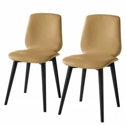 Studio Copenhagen Chaises Wilga IV (lot de 2) - Cuir véritable