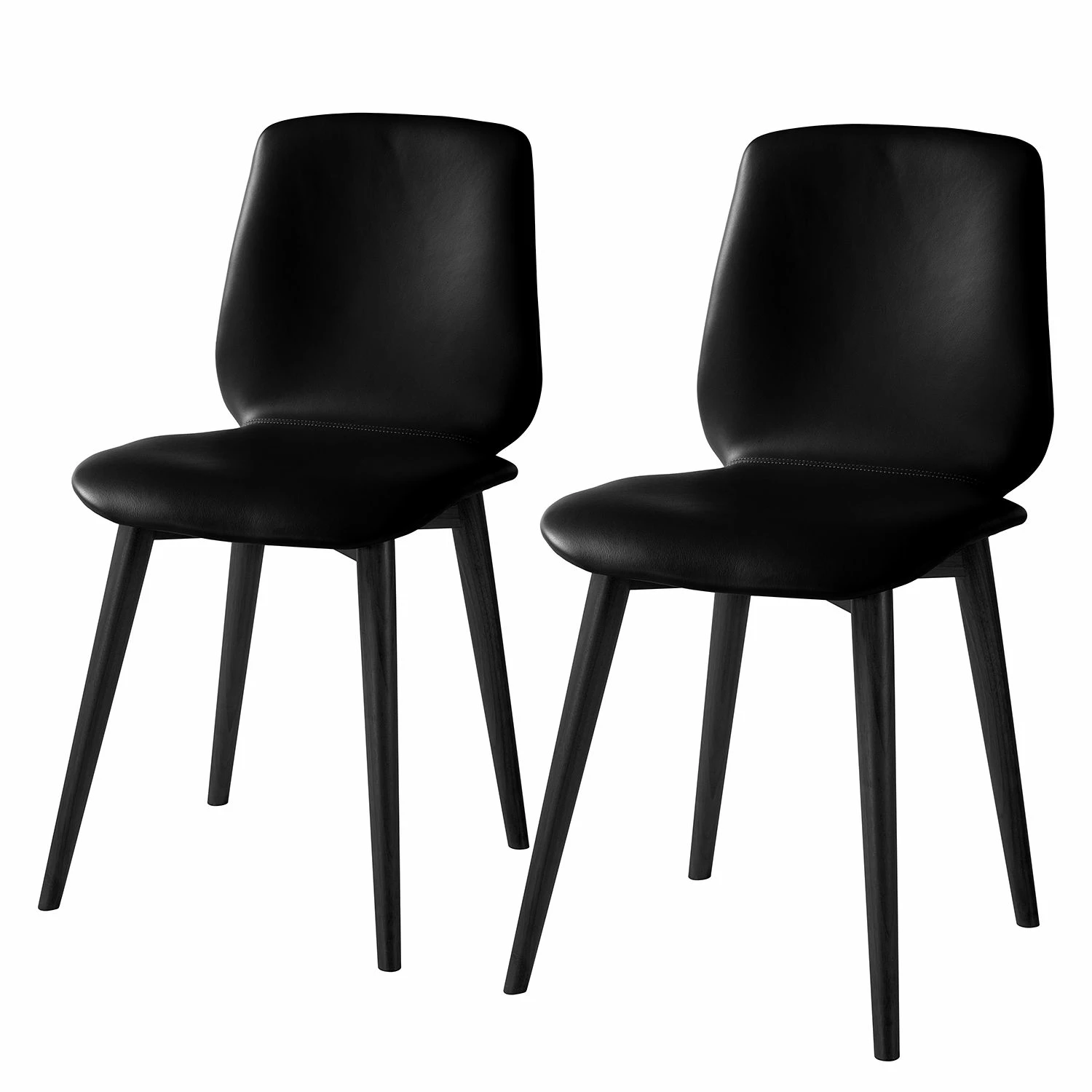 Studio Copenhagen Chaises Wilga IV (lot de 2) - Cuir véritable 3 Studio Copenhagen Chaises Wilga IV (lot de 2) - Cuir véritable