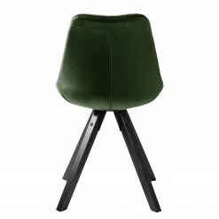 Mørteens Chaises capitonnées Aledas IV - Vert foncé - Noir - Lot de 2 -Chaises Boutique 1000117282 190703 09454100020 GALLERYIMAGES P000000001000117282