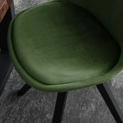 Mørteens Chaises capitonnées Aledas IV - Vert foncé - Noir - Lot de 2 -Chaises Boutique 1000117282 191023 08374800006 DETAILS P000000001000117282