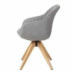 Mørteens Chaise à accoudoirs Ermelo II - rotatif - Tissu / Chêne massif - 1 set -Chaises Boutique 1000123214 180620 09190004 GALLERYIMAGES P000000001000123214