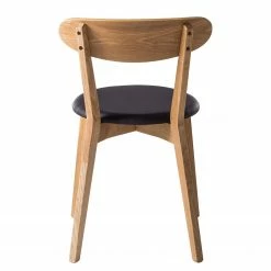 Mørteens Chaises Bogmoor (lot de 2) - imitation cuir / Frêne massif - Beige / Noir -Chaises Boutique 1000123742 180914 07420804 GALLERYIMAGES P000000001000123742