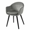Mørteens Chaise à accoudoirs Hallund II - Velours / Hévéa massif - Noir - Gris 2 Mørteens Chaise à accoudoirs Hallund II - Velours / Hévéa massif - Noir - Gris -Chaises Boutique 1000123817 181107 10110208 IMAGE P000000001000123817
