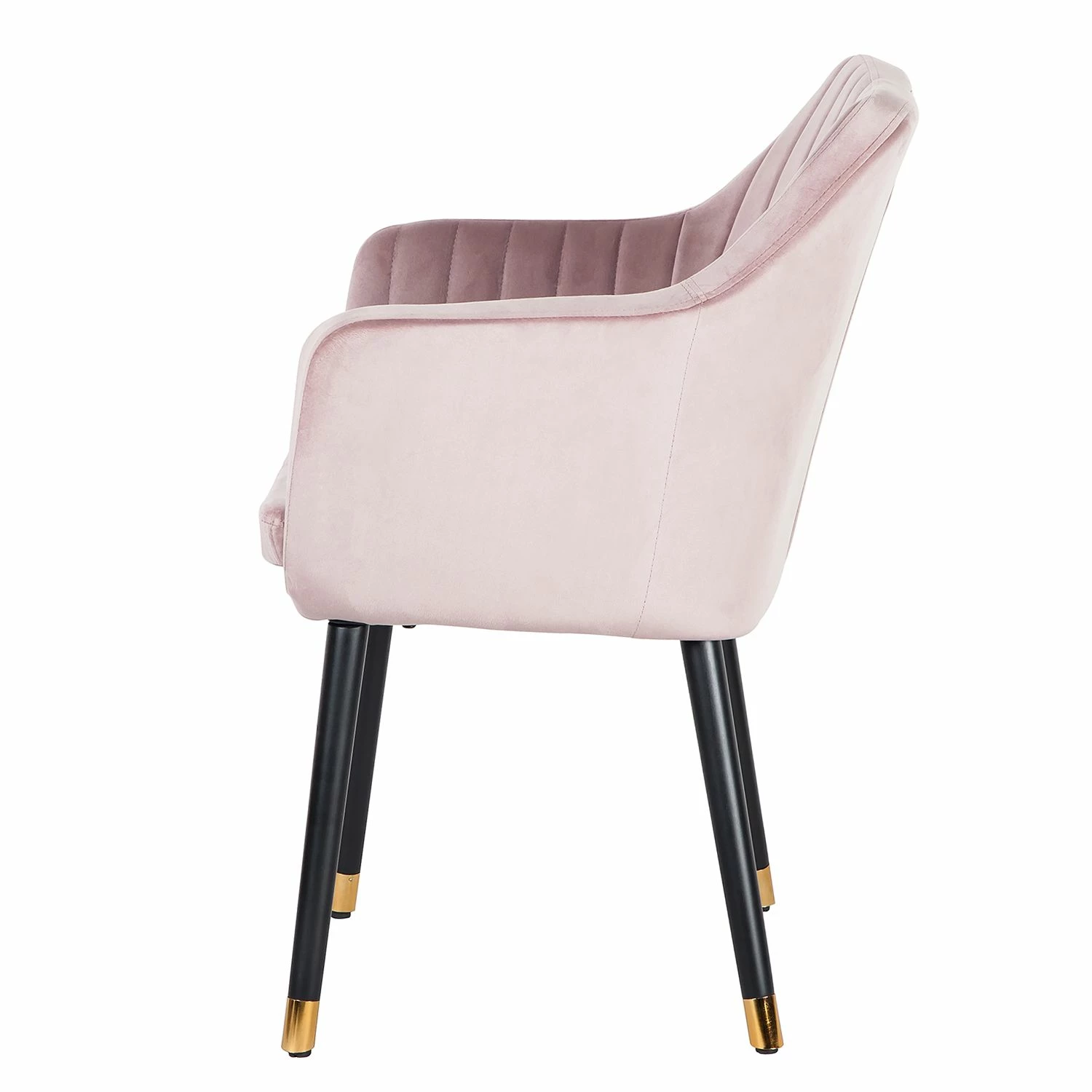 Jack & Alice Chaise avec accoudoirs Leezy G - Chêne massif / Velours - Rose vieilli / Noir 8 Jack & Alice Chaise avec accoudoirs Leezy G - Chêne massif / Velours - Rose vieilli / Noir – Image 6