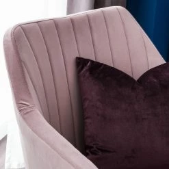 Jack & Alice Chaise avec accoudoirs Leezy G - Chêne massif / Velours - Rose vieilli / Noir 21 Jack & Alice Chaise avec accoudoirs Leezy G - Chêne massif / Velours - Rose vieilli / Noir -Chaises Boutique 1000123838 190327 07511500010 GALLERYIMAGES P000000001000123838