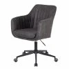 Mørteens Chaise de bureau Leedy - Imitation cuir - Gris vintage/ Noir -Chaises Boutique 1000123850 181030 16260125 IMAGE P000000001000123850