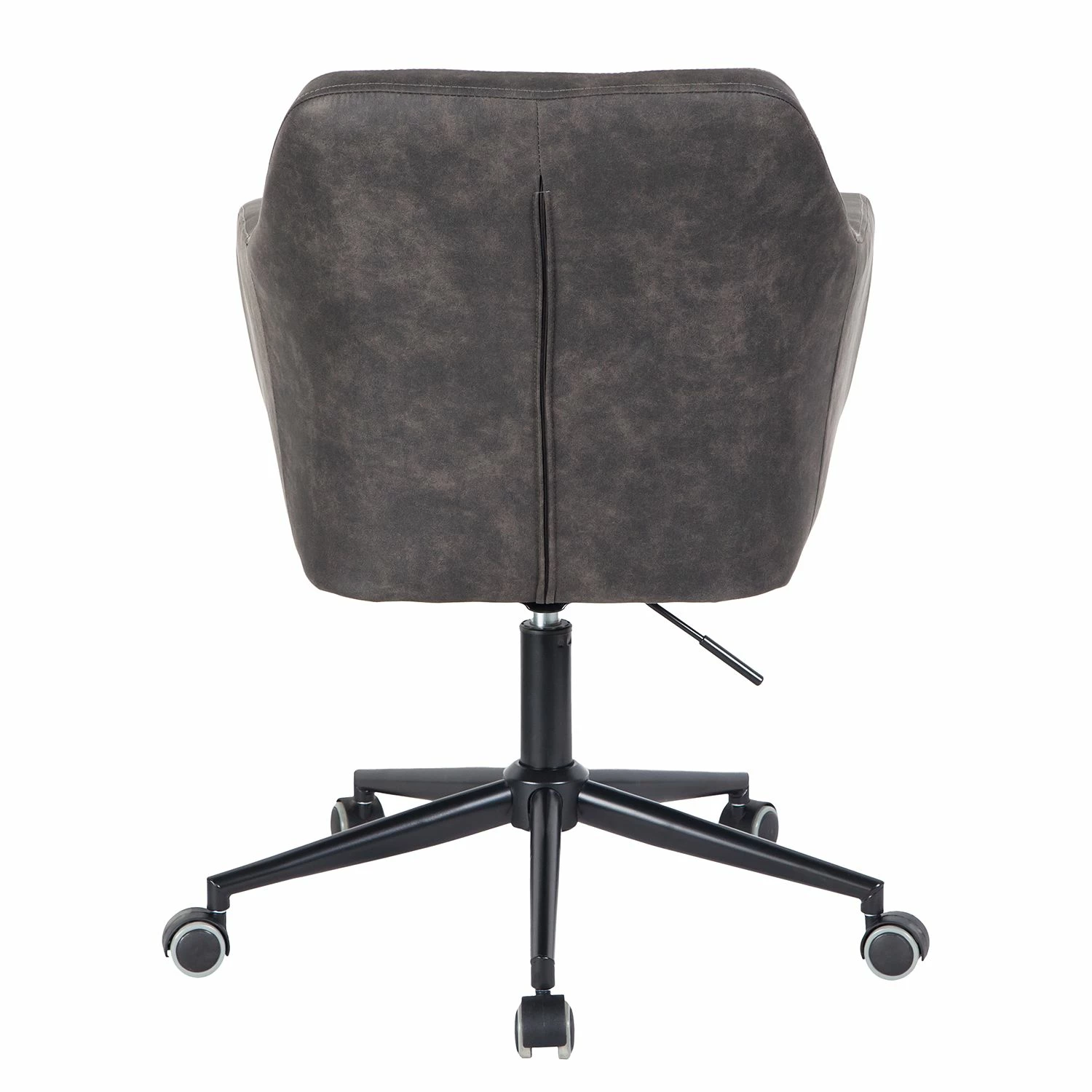 Mørteens Chaise de bureau Leedy - Imitation cuir - Gris vintage/ Noir 7 Mørteens Chaise de bureau Leedy - Imitation cuir - Gris vintage/ Noir – Image 5