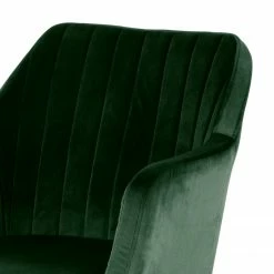 Jack & Alice Chaise de bureau Leezy - Velours - Vert / Noir -Chaises Boutique 1000123851 200701 14292900008 DETAILS P000000001000123851